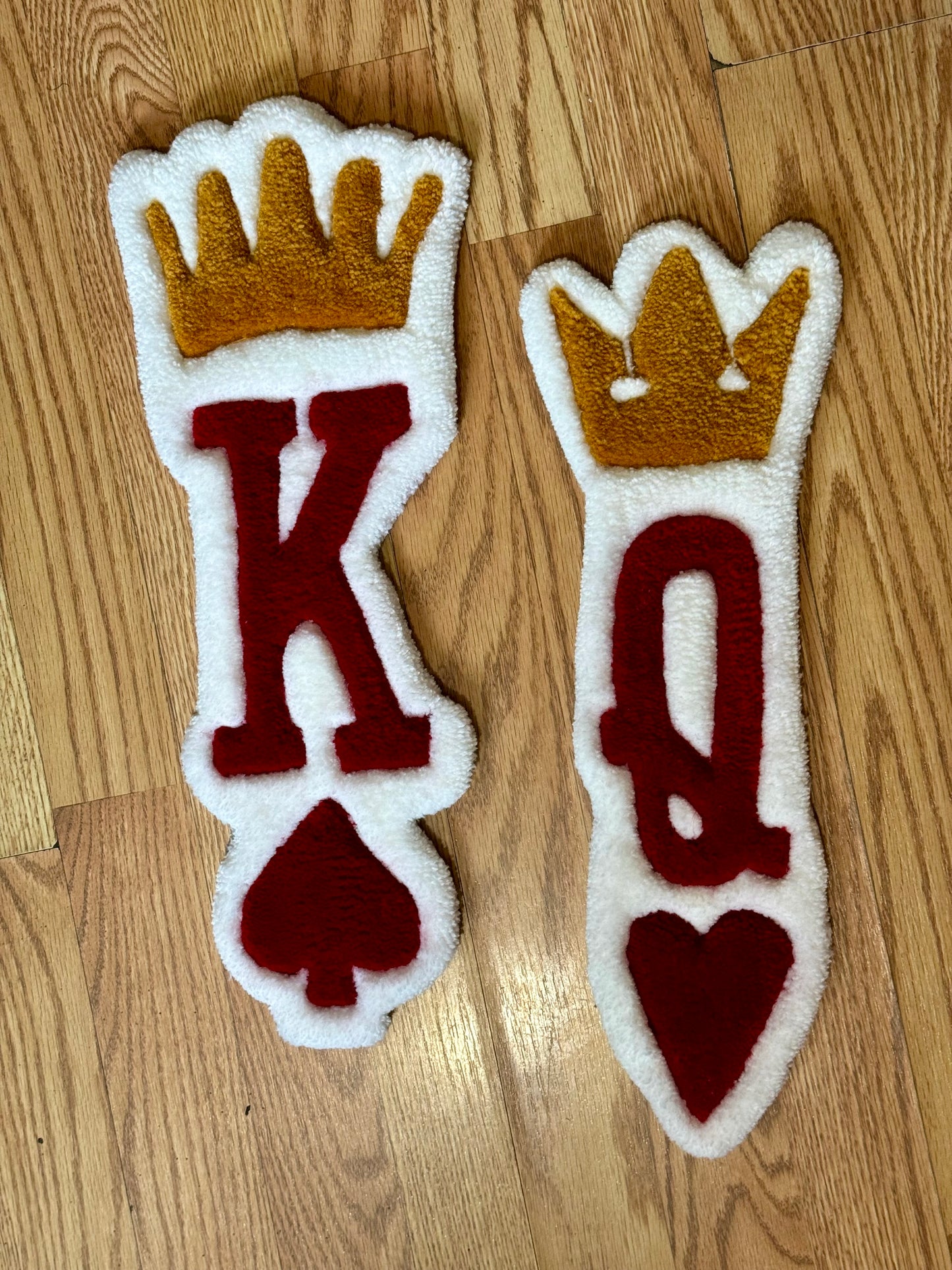 King & Queen Wall art rug set